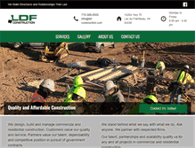 Tablet Screenshot of ldf-construction.com